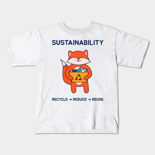 The three RRR of Sustainability Kids T-Shirt